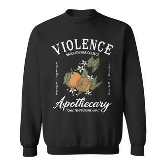 Violence Basgiath College Apothecary Toxic Temptations Await Sweatshirt - Monsterry CA