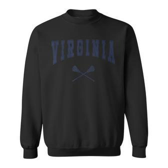 Virginia Lacrosse Vintage Lax Weathered Sweatshirt - Monsterry