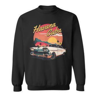 Voiture Classique Havana Cuba Sweater e - Cadeauxyz