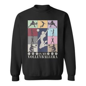 In My Volleyball Era Retro Vintage Volleyball Sport Game Day Sweatshirt - Monsterry