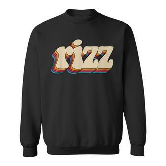 W Rizz Retro Vintage Meme Slang Unspoken Rizz Sweatshirt | Mazezy