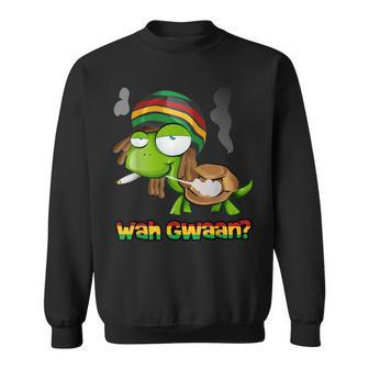 Wah Gwaan Patois Jamaica Turtle Jamaican Slang Sweatshirt - Monsterry CA