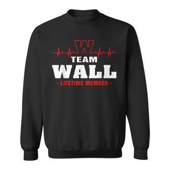 Wall Surname Family Last Name Team Wall Lifetime Member Sweatshirt - Seseable
