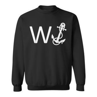 Wanker W Anchor Offensive Sweatshirt - Thegiftio UK