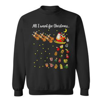 All I Want For Christmas Is D Merry Dickmas Dirty Christmas Sweatshirt - Monsterry