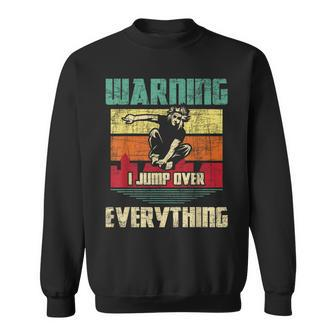 Warning I Jump Over Everything Parkour Enthusiast Sweatshirt | Mazezy