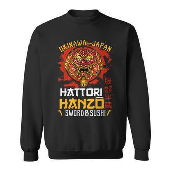Warrior Warrior Okinawa Japan Hattori Hanzo Sword And Sushi Sweatshirt - Monsterry