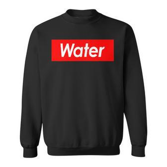 Water Splash Red Box Ugly God Water Fitted Sweatshirt - Monsterry UK
