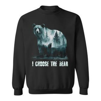 Watercolor I Choose The Bear 2024 Sweatshirt - Monsterry AU