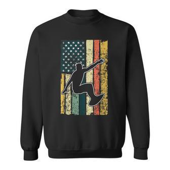 Wave Surfing Surfer Surf T Ride Wakesurf Usa Flag Sweatshirt - Monsterry DE