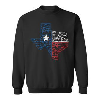 Weapons Texas Flag Usa Texas Sweatshirt - Seseable