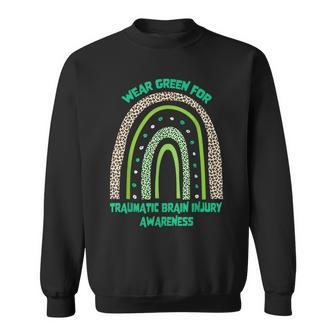 Wear Green For Traumatic Brain Injury Awareness Month Sweatshirt - Thegiftio UK