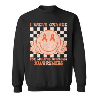 I Wear Orange For Multiple Sclerosis Awareness Ms Warrior Sweatshirt - Monsterry