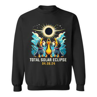 Weiner Dachshund Dog Howling At Solar Eclipse Sweatshirt - Thegiftio UK