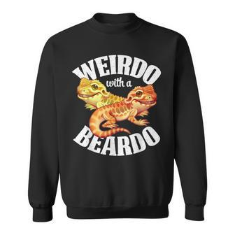 Weirdo And Beardo Bearded Dragon Lover Apparel Sweatshirt - Monsterry CA