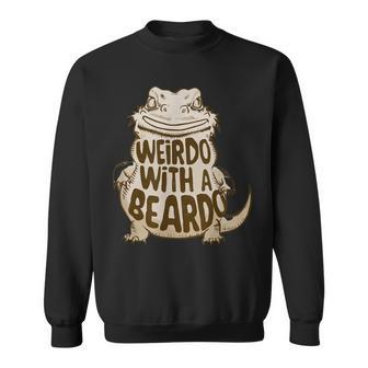 Weirdo With A Beardo Bearded Dragon Sweatshirt - Monsterry UK