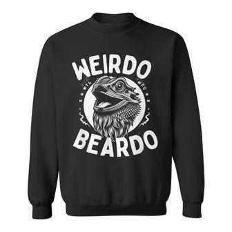 Weirdo With A Beardo Vintage Bearded Dragon Sweatshirt - Monsterry