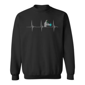 Welding Slworker Heartbeat Ekg Pulse Mig Welding Helmet Sweatshirt - Monsterry UK