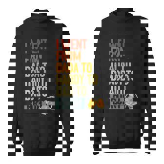 I Went From Dada To Daddy To Dad To Bruh Beer Father Day Sweatshirt - Seseable