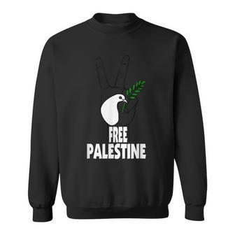 West Bank Middle East Peace Dove Olive Branch Free Palestine Sweatshirt - Monsterry DE