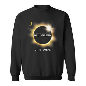 West Virginia Totality 4082024 Total Solar Eclipse 2024 Sweatshirt - Seseable