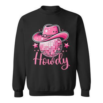 Western Cowgirl Rodeo Disco Retro Bachelorette Party Sweatshirt - Monsterry