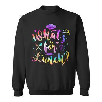 Whats For Lunch Lunch Lady Sweatshirt - Seseable