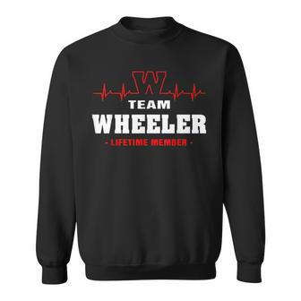 Wheeler Surname Family Name Team Wheeler Lifetime Member Sweatshirt - Seseable