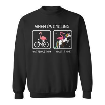 When I'm Cycling Sweatshirt | Mazezy