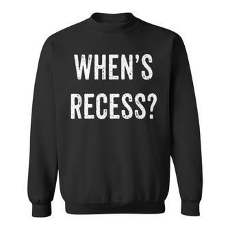 When's Recess School Sweatshirt - Monsterry AU