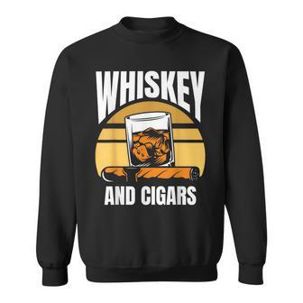 Whiskey And Cigars Whisky Lover Cigar Sweatshirt - Monsterry UK