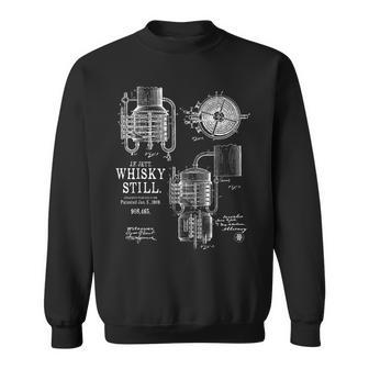 Whisky Still Patent Vintage For Whisky Fans Sweatshirt - Monsterry