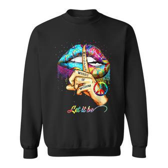 Whisper Words Of Wisdom Let Peace Signal Let It Be Sweatshirt - Monsterry DE