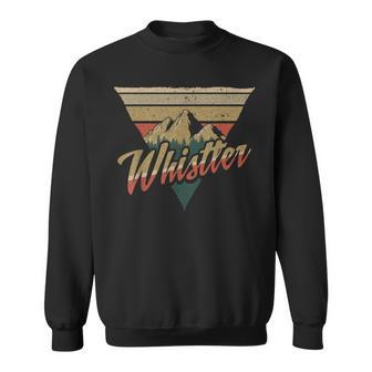 Whistler Blackcomb Mountain Illustration Vacation Souvenir Sweatshirt - Monsterry AU