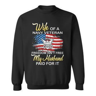 Wife Of Navy Veteran Sweatshirt | Mazezy UK
