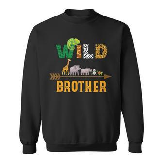 Wild Brother Birthday Zoo Field Trip Squad Matching Family Sweatshirt | Mazezy