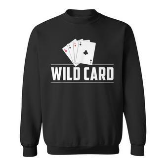 Wild Card Poker Graphic T Sweatshirt - Monsterry UK