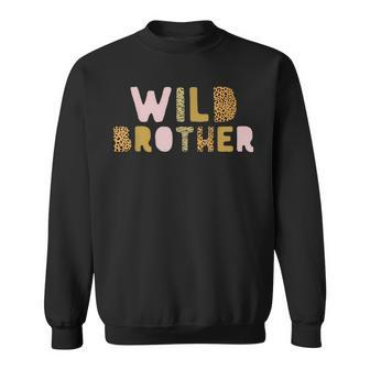Wild One Brother Two Wild Birthday Outfit Zoo Birthday Sweatshirt - Thegiftio UK