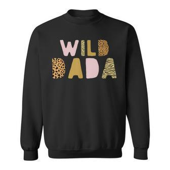 Wild One Dada Two Wild Birthday Outfit Zoo Birthday Animal Sweatshirt - Seseable