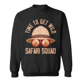 Wild Safari Animals Safari Tour Guide Tourist Safari Squad Sweatshirt - Monsterry UK