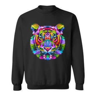Wild Tiger Cool Tiger Illustration Graphic Sweatshirt - Thegiftio UK