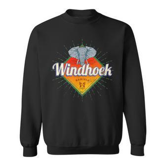 Windhoek Namibia Retro Elefant Vintage Afrika Souvenir Sweatshirt - Seseable