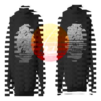 Windsurf Windsurfing Retro Vintage Sunset Silhouette Sweatshirt - Thegiftio