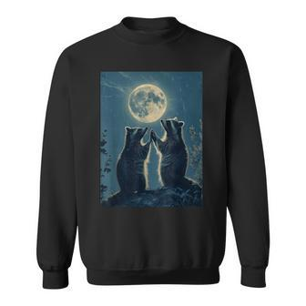 Witchy Raccoons Bruja Oddly Specific Witchcraft Meme Sweatshirt - Monsterry