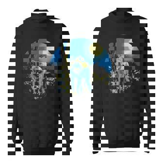 Wolf Artwork Wolf Wolf Lover Sweatshirt | Mazezy
