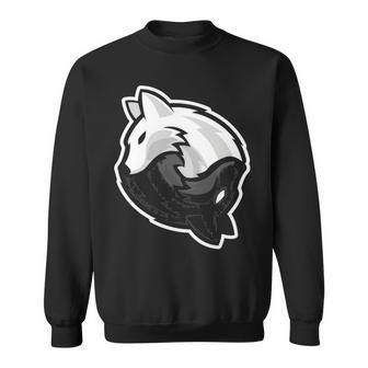 Wolf Wolves Yin And Yang Zen Sweatshirt | Mazezy