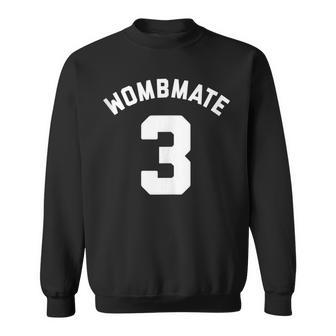 Wombmate 3 Twin Triplet Quadruplet Matching Sweatshirt - Monsterry