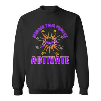 Wonder Twin Powers Activate Identical And Fraternal Comic Sweatshirt - Monsterry