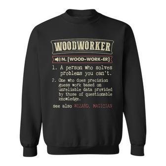 Woodworker Dictionary Term Men's Badass Sweatshirt | Mazezy