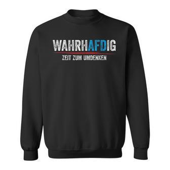 Word Game Wahrhaftig Wahrhafdig Zeit Zum Umdenken Black Sweatshirt - Seseable